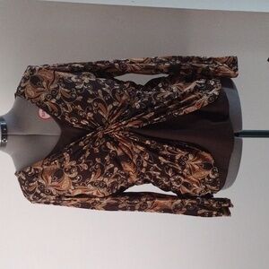 Apt. 9 women's brown blouse 1x